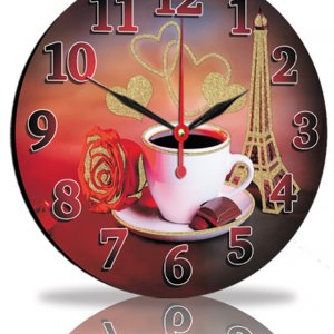 Настінні годинники Декор Карпати Чашка кави (25-80) (код 25-80)
