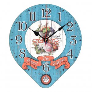 Настінні годинники Декор Карпати Drop Блакитний (UGT017) (код UGT017)