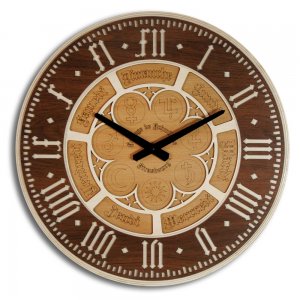 Настенные часы Декор Карпаты Strasbourg Коричневый (UGC-010B) (код UGC-010B)