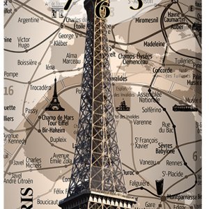 Настенные часы Декор Карпаты 29х75 Париж (29х75-ch72) (код 29х75-ch72)