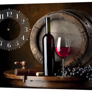Настенные часы Декор Карпаты 53х72 Красное вино (53х72-o679) (код 53х72-o679)