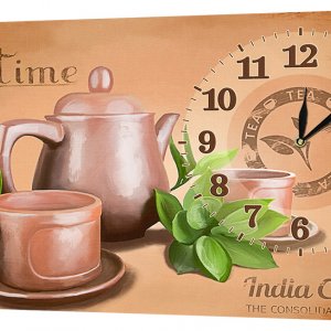Настенные часы Декор Карпаты 53х29 Время для чая (53х29-ch36) (код 53х29-ch36)
