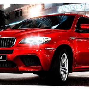 Картина на холсте Декор Карпаты BMW X6 50х100 см (m808)