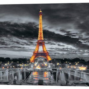 Картина на холсте Декор Карпаты Париж 50х100 см (K808) (код 50*100-K808)