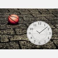 Часы с картиной "Баскетбольный мяч"