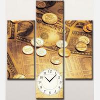 Модульная картина-часы "Время - деньги" (код chp-25)