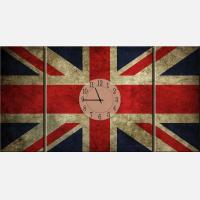Модульна картина-годинник "Англійське час" (код chp-35)