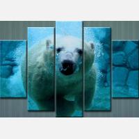Модульная картина "Белый медведь"