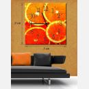 Годинник-картина "Апельсинова радість"