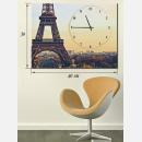 Часы-картина "Париж и Эйфелева башня"